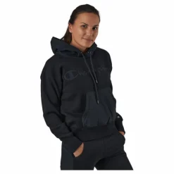 Champion Hooded Sweatshirt Black Beauty Svart Clearance