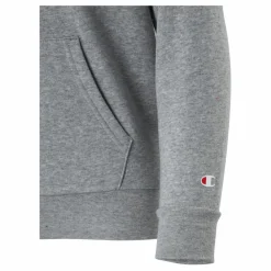 Champion Hooded Sweatshirt Gray Melange Light Grå Clearance