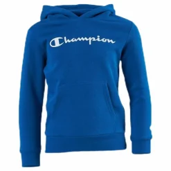 Champion Hooded Sweatshirt Junior Blue Blå Discount