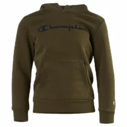 Champion Hooded Sweatshirt Junior Green Grön Discount