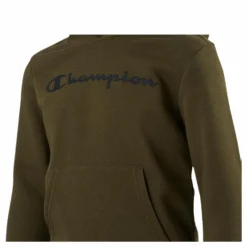Champion Hooded Sweatshirt Junior Green Grön Discount