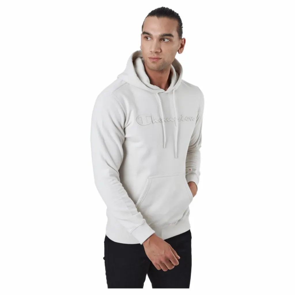 Champion Hooded Sweatshirt Moonbeam Vit Sale