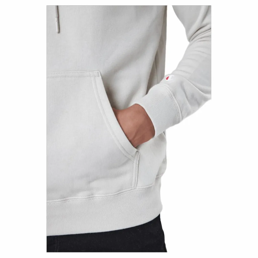 Champion Hooded Sweatshirt Moonbeam Vit Sale