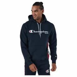 Champion Hooded Sweatshirt Sky Captain Svart Best
