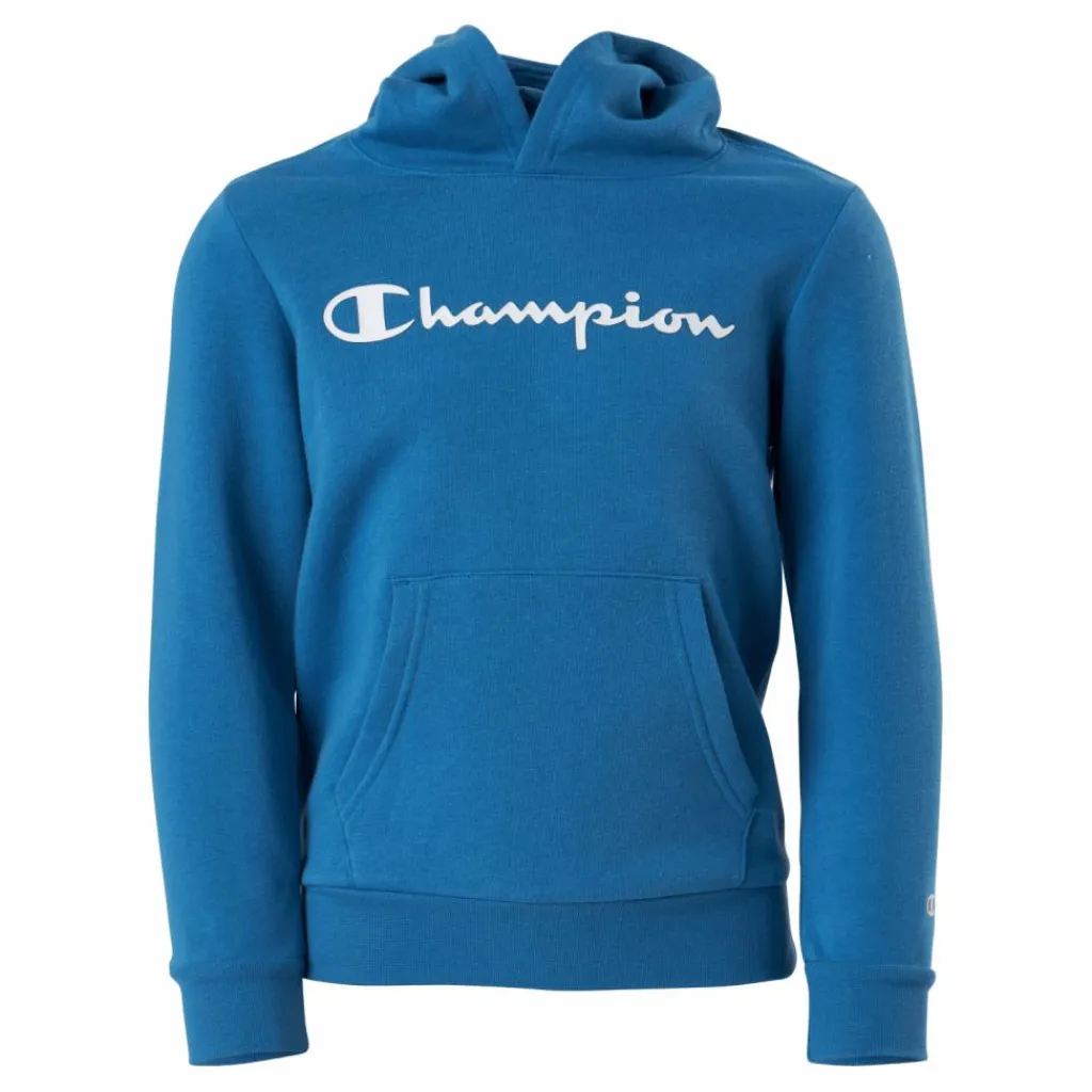 Champion Hooded Sweatshirt Vallarta Blue Blå Outlet