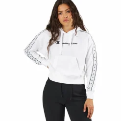 Champion Hooded Sweatshirt White Vit Clearance