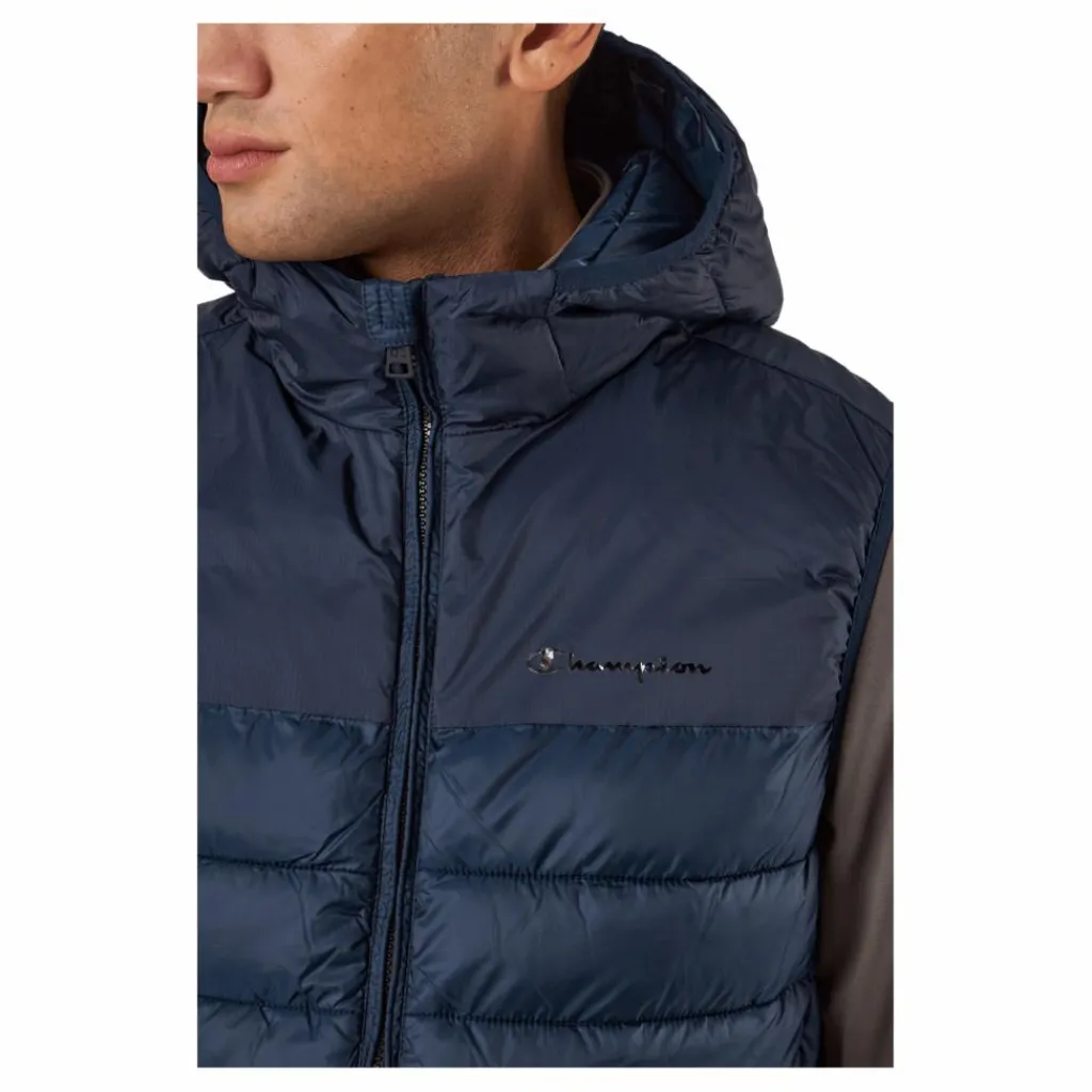 Champion Hooded Vest Bs501 Blå New
