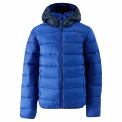 Champion Hooded Youth Jacket Blue Blå Hot