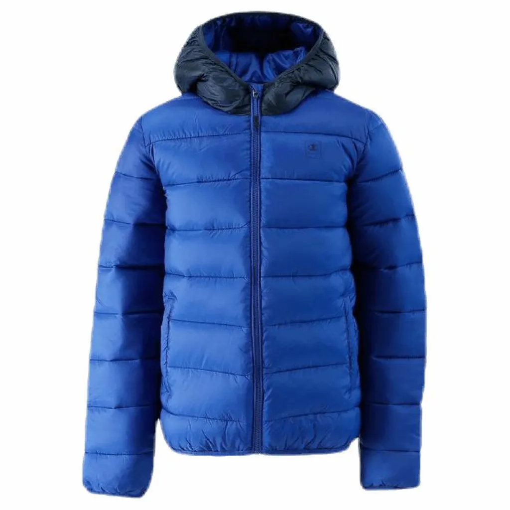Champion Hooded Youth Jacket Blue Blå Hot