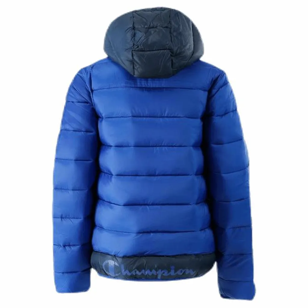 Champion Hooded Youth Jacket Blue Blå Hot