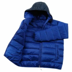 Champion Hooded Youth Jacket Blue Blå Hot