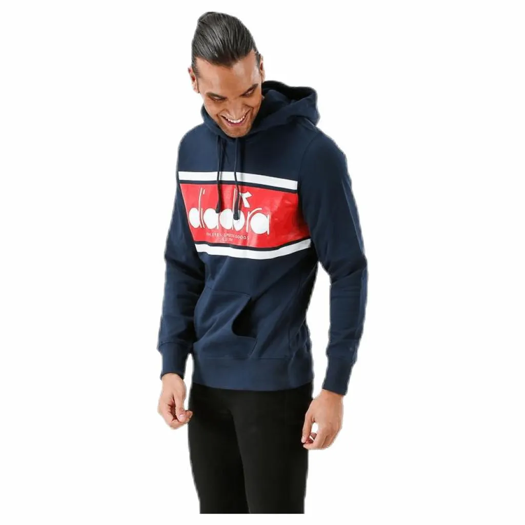 Diadora Hoodie Spectra Blue Blå Discount