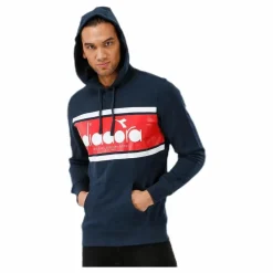 Diadora Hoodie Spectra Blue Blå Discount