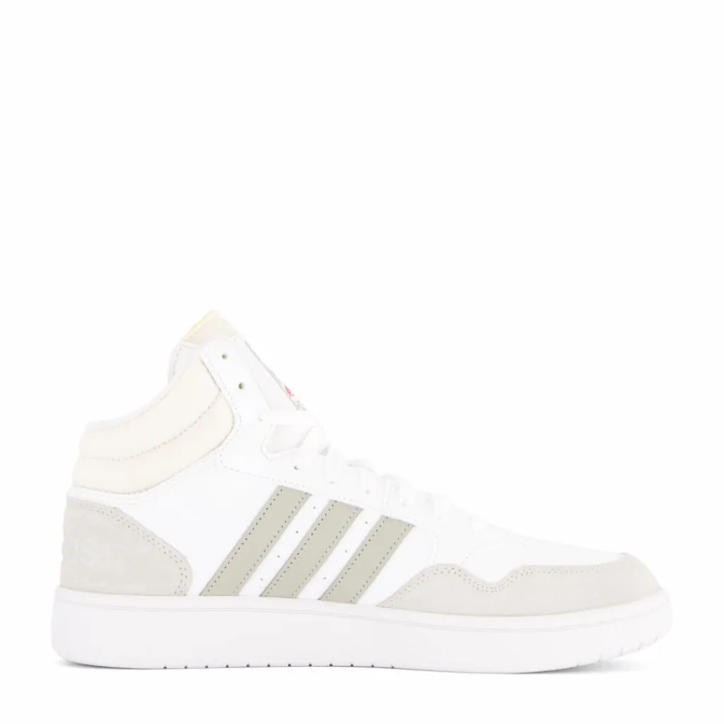adidas Hoops 3.0 Mid Lifestyle Basketball Classic Vintage Shoes White Vit Hot