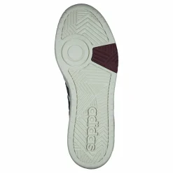 adidas Hoops 3.0 Mid Lifestyle Basketball Classic Vintage Shoes Cloud White / Shadow Navy / Shadow Red Vit New