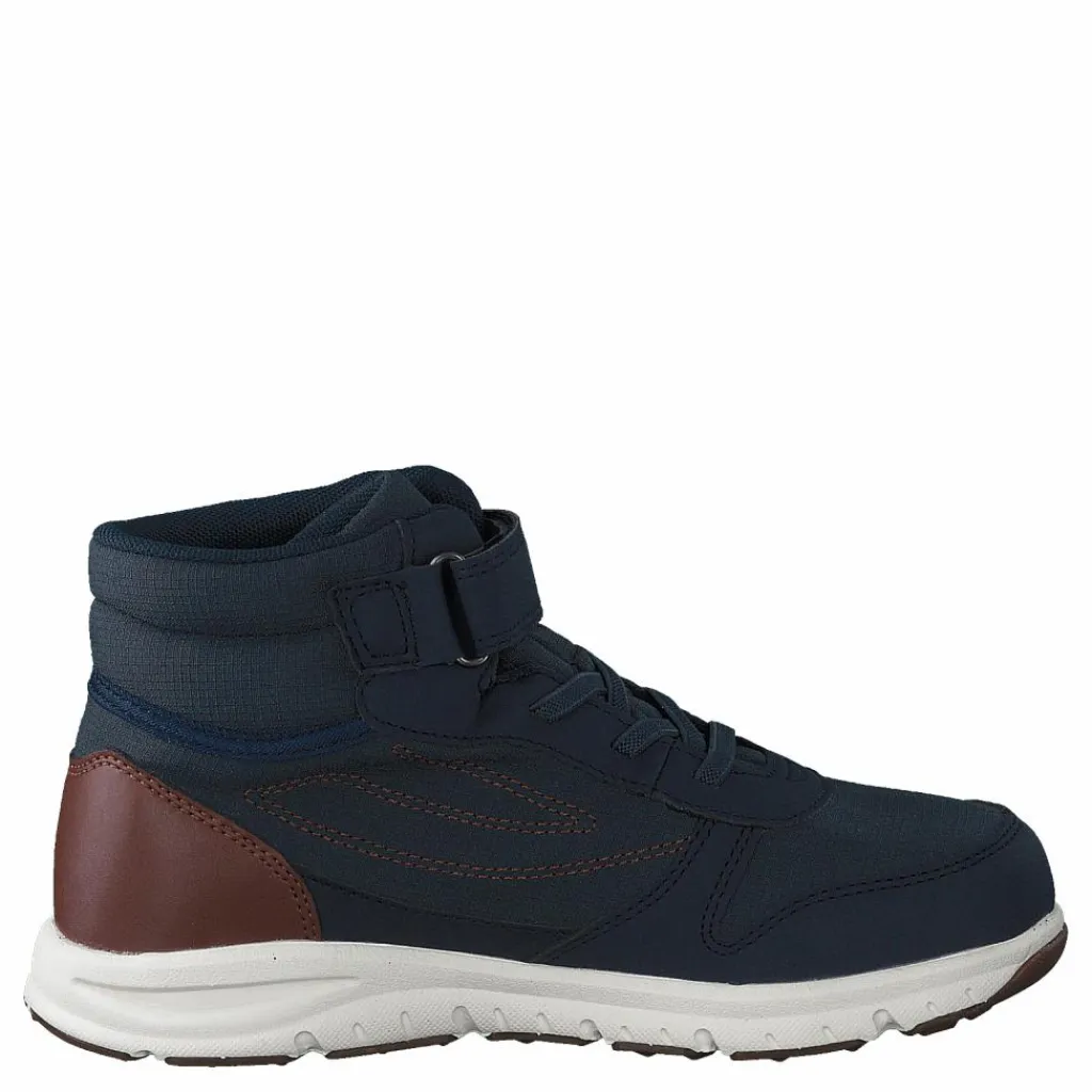 Viking Hovet Mid WP Navy/Cognac Blå New