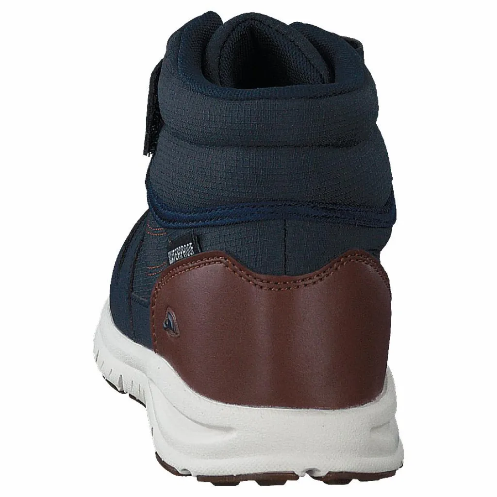 Viking Hovet Mid WP Navy/Cognac Blå New