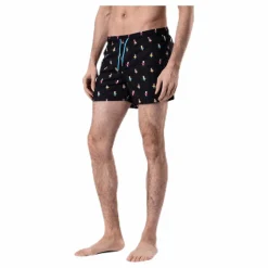 Happy Socks Hula Swim Shorts Black Svart Discount