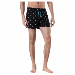 Happy Socks Hula Swim Shorts Black Svart Discount