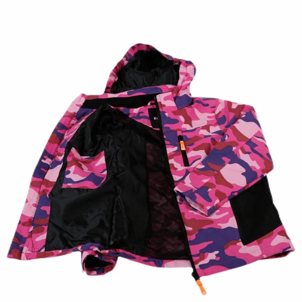 Tuxer Hunter Jacket Junior Patterned/Pink Mönstrad och Rosa Clearance