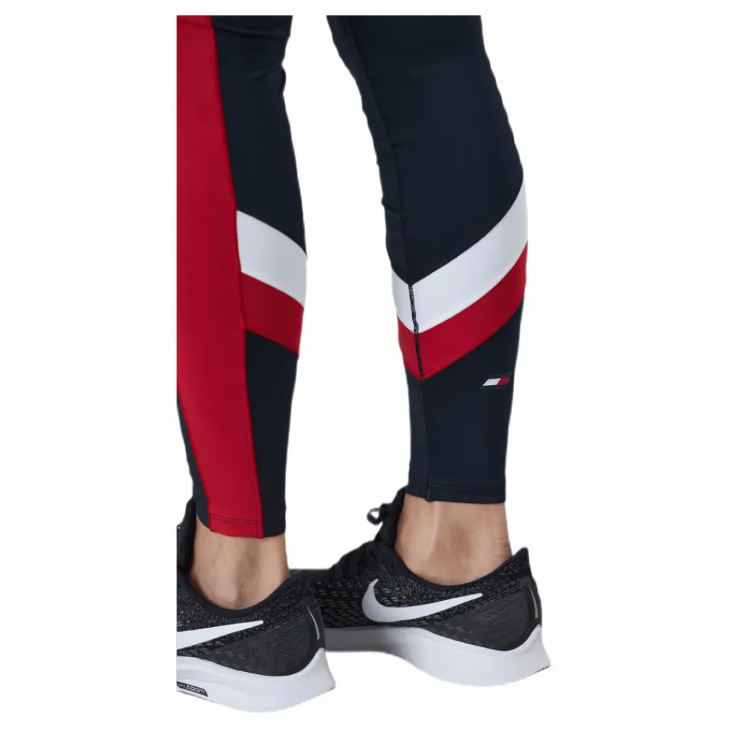 Tommy Hilfiger Sport Hw Chevron Legging Blue Blå Sale