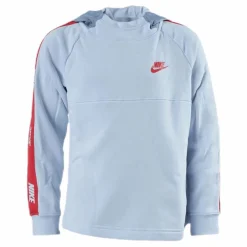 Hybrid 1/2 Zip Fleece Jr Blue/White*Nike Discount