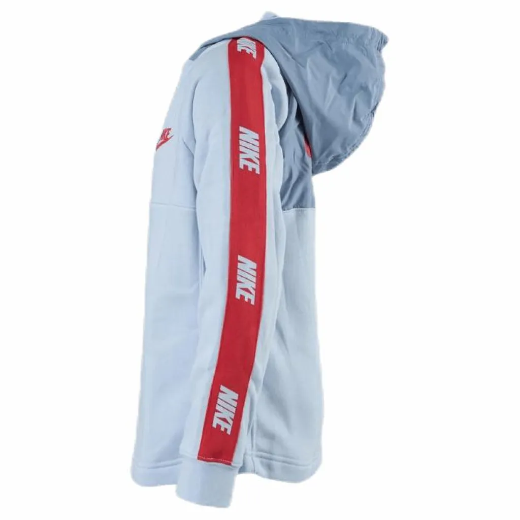Hybrid 1/2 Zip Fleece Jr Blue/White*Nike Discount