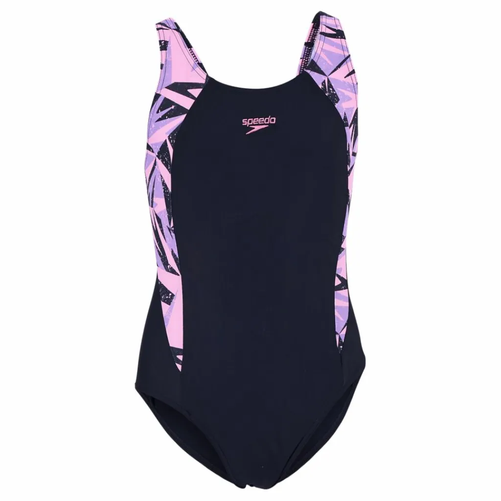 Speedo Hyperboom Splice Muscleback Navy/pink Blå och Rosa Best