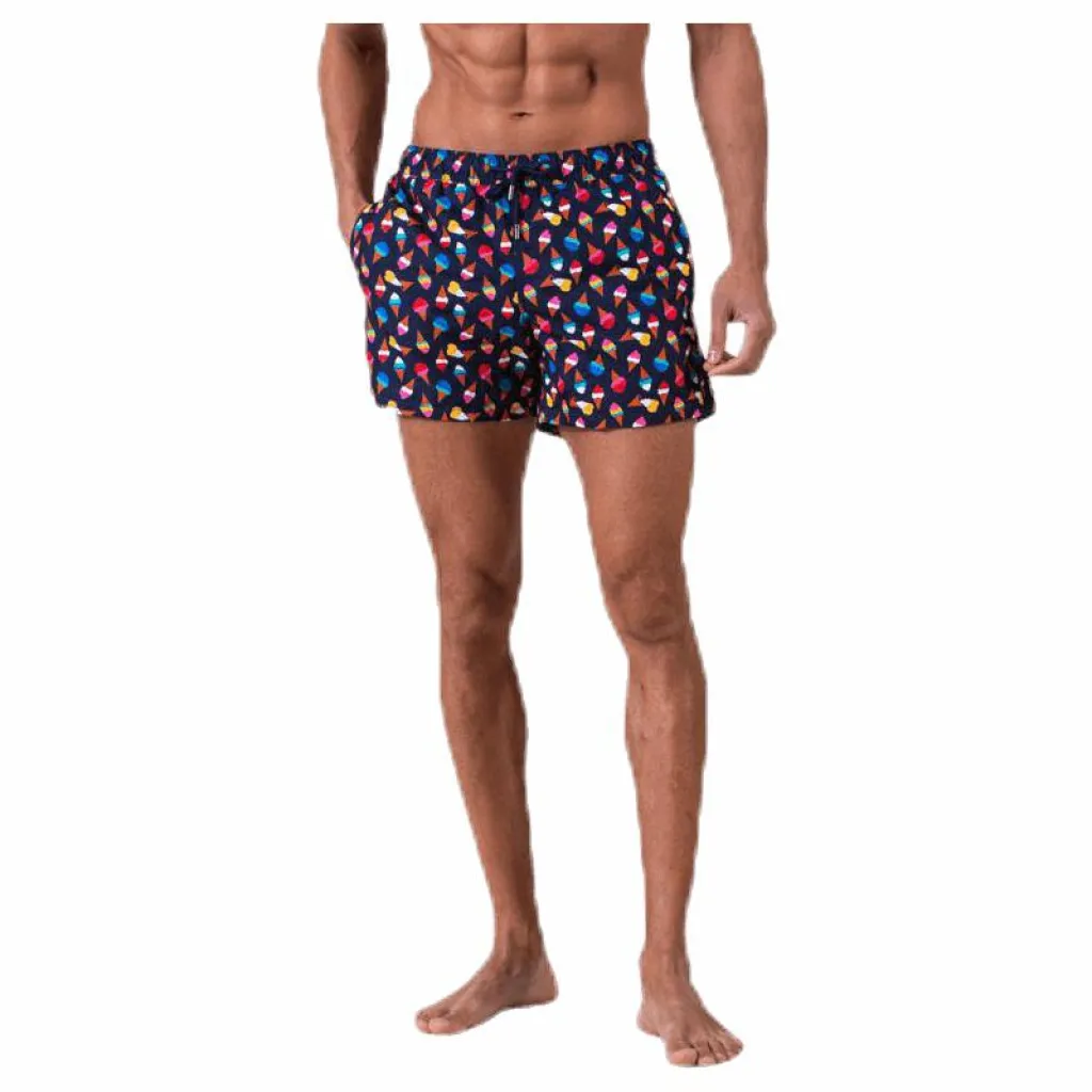 Happy Socks Ice Cream Swim Shorts Blue Blå Outlet