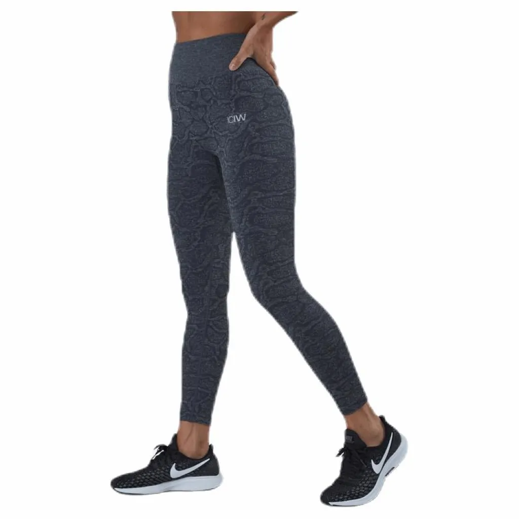 ICANIWILL ICIW Snake Seamless Tights Grey Grå Sale