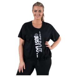 Nike Icon Clash SS Top Plus White/Black Svart Clearance