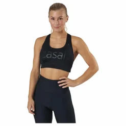 Iconic Wool Sports Bra Black Logo*Casall Clearance