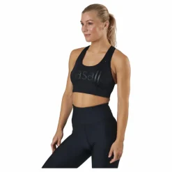 Iconic Wool Sports Bra Black Logo*Casall Clearance