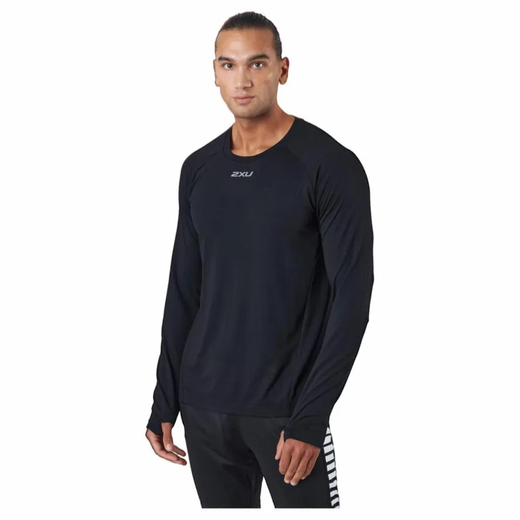 Ignition Base Layer L/s Black/silver Reflective*2XU Hot