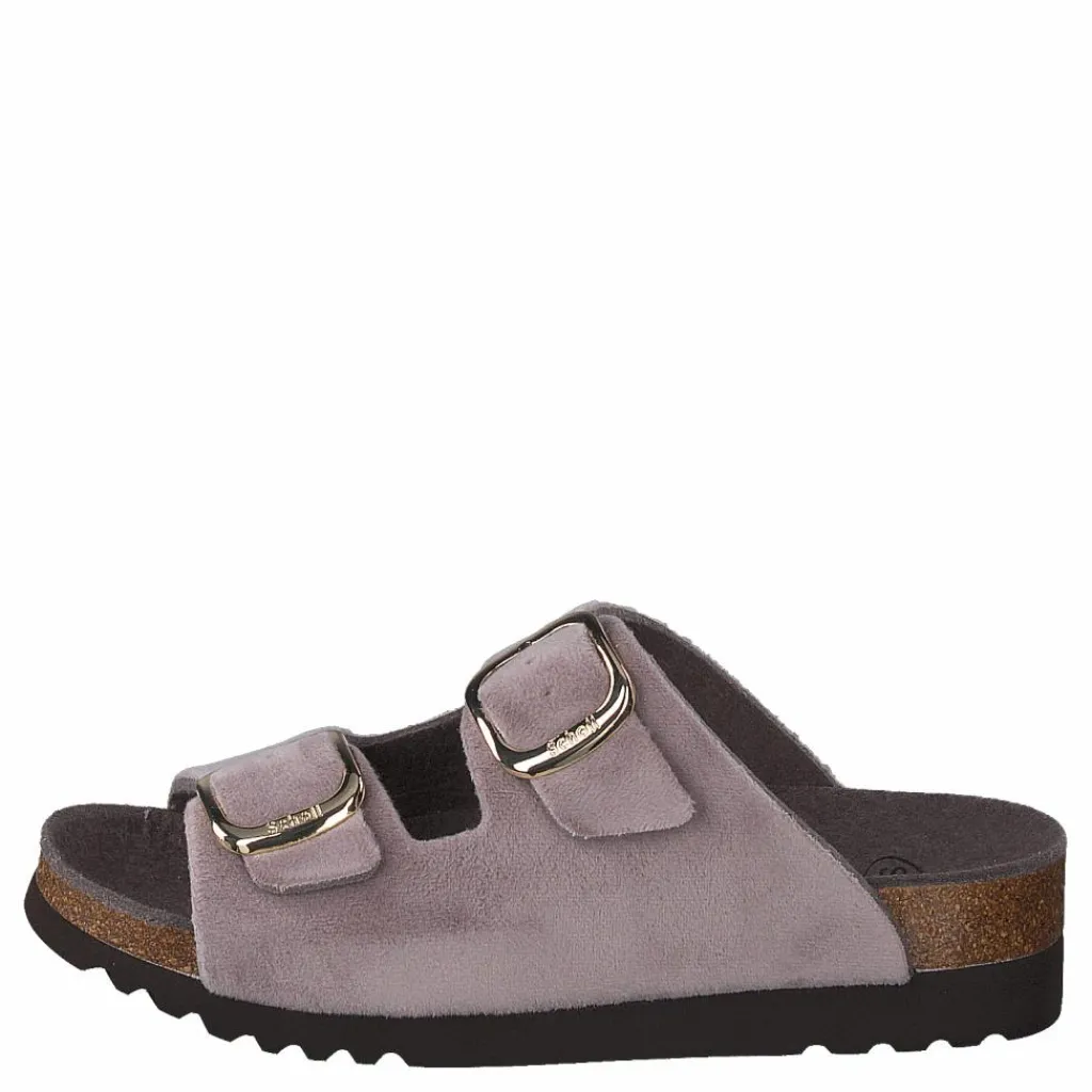 Scholl Ilary Velvet Taupe Brun och Lila Discount