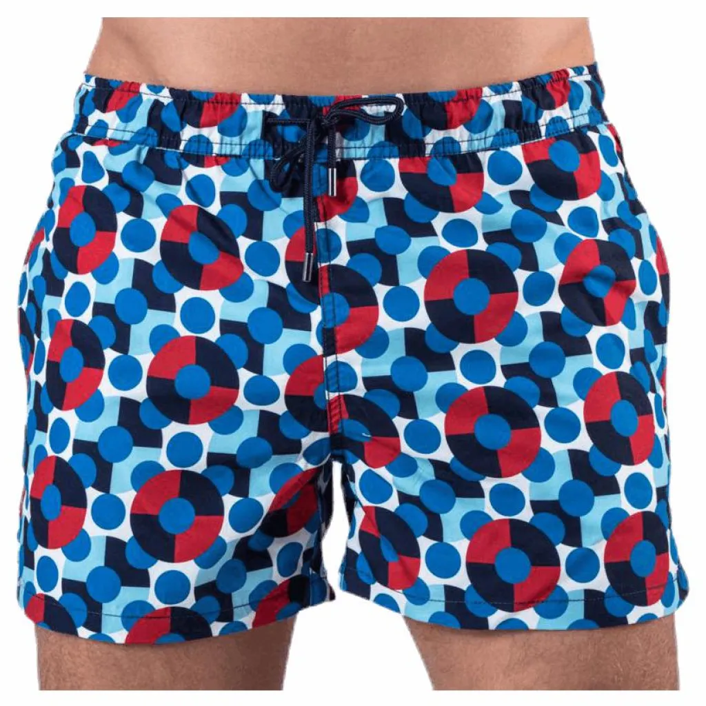 Happy Socks Illusion Dot Swim Shorts Blue Blå