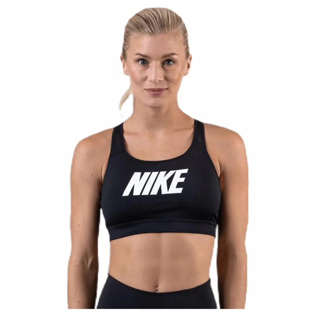 Nike Impact Strappy Bra GRX White/Black Svart Sale