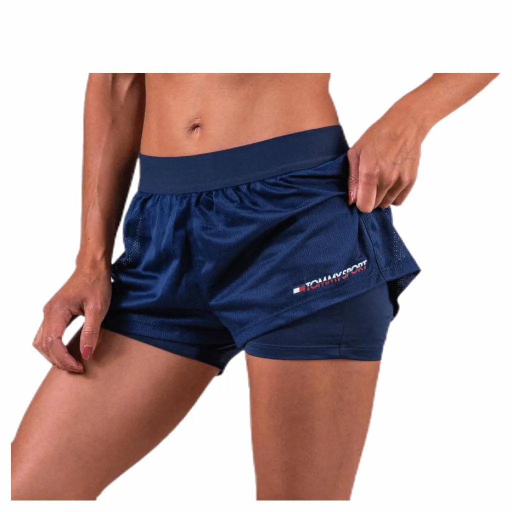 Tommy Hilfiger Sport 2-In-1 Woven Short 3" Blue Blå Best