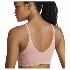 Indy Luxe Yoga Bra Novelty Pink/Beige*Nike Clearance