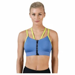 Nike Indy Zip Bra  Blue/Yellow Blå Discount