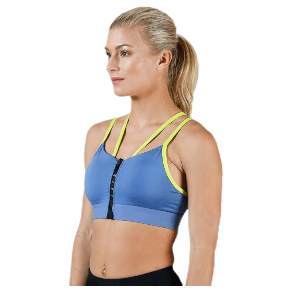 Nike Indy Zip Bra Blue/Yellow Blå Discount