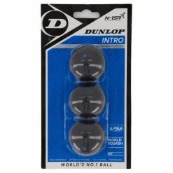Dunlop Intro - 3 Ball Blister Svart Outlet