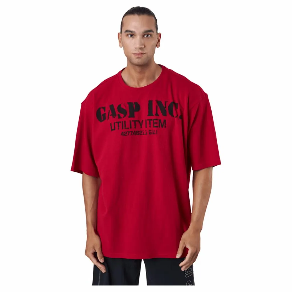 GASP Iron Thermal Tee Chili Red Röd Sale