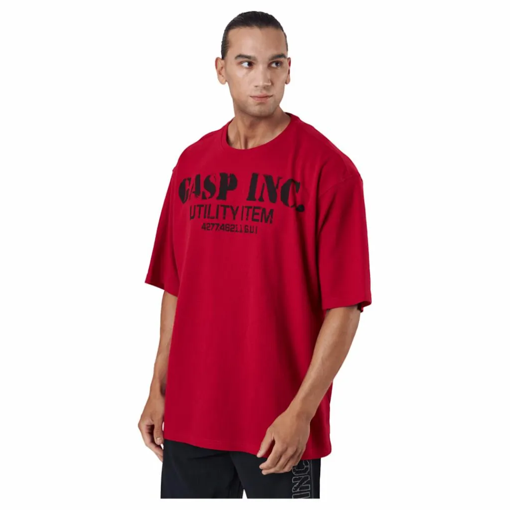 GASP Iron Thermal Tee Chili Red Röd Sale