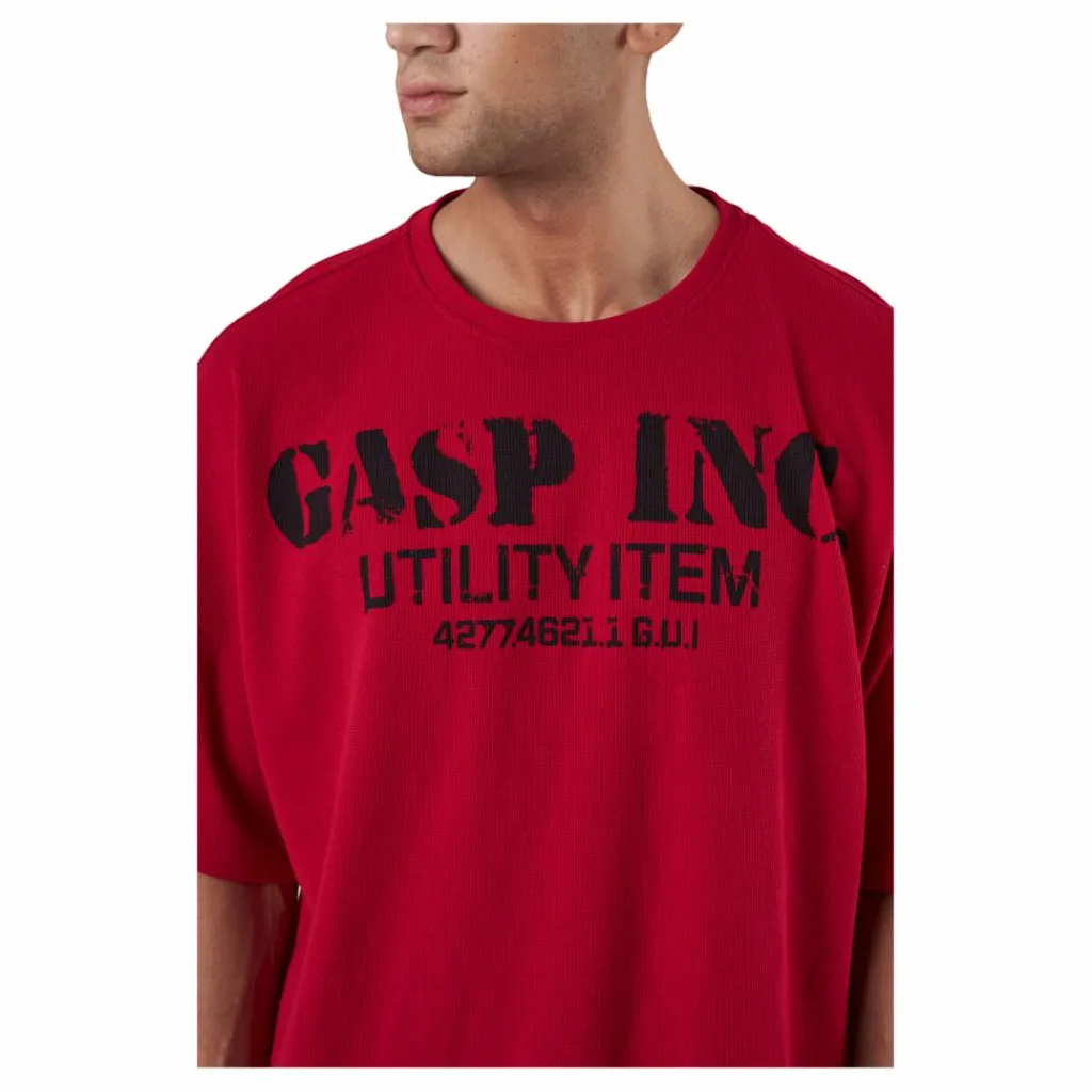 GASP Iron Thermal Tee Chili Red Röd Sale