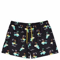 Island In The Sun Swim Shorts Black/multi*Happy Socks Hot