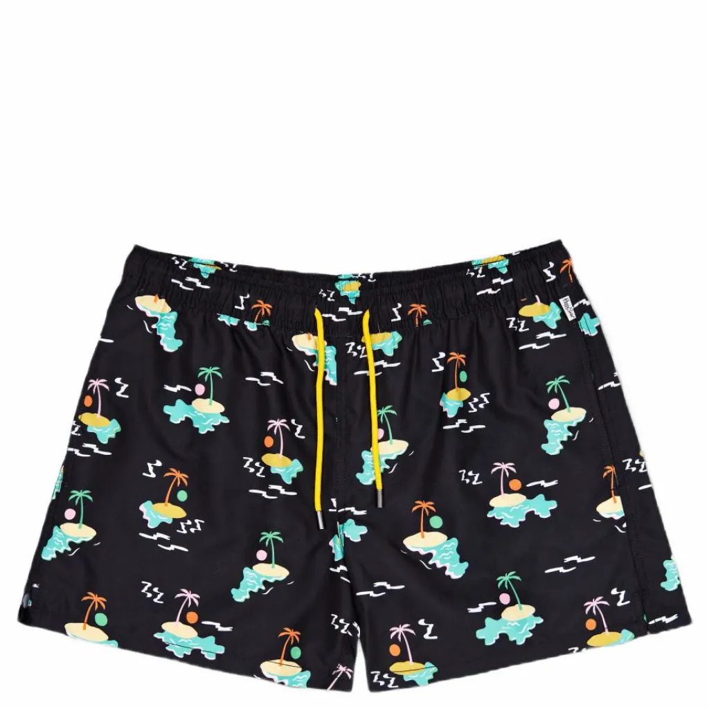 Island In The Sun Swim Shorts Black/multi*Happy Socks Hot