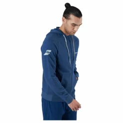 Babolat Jacket Exercise Hood Blue Blå New