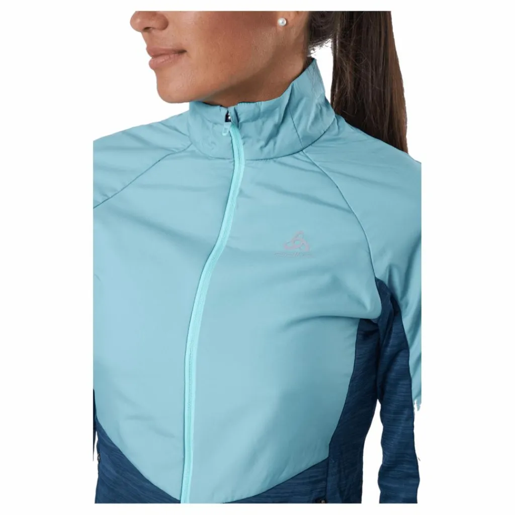 Jacket Run Easy Warm Hybrid Blue Wing Teal - Polynya*Odlo Online