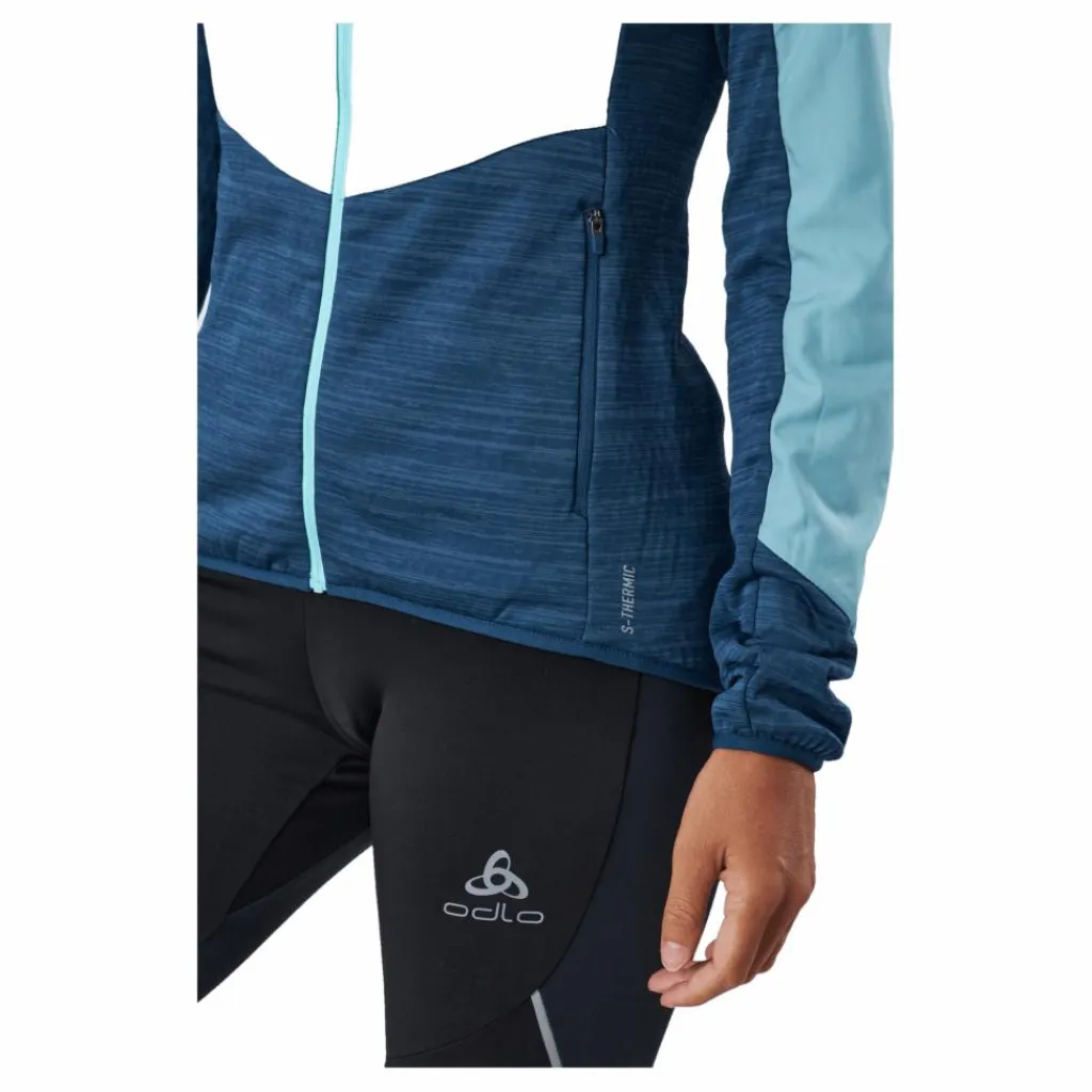 Jacket Run Easy Warm Hybrid Blue Wing Teal - Polynya*Odlo Online